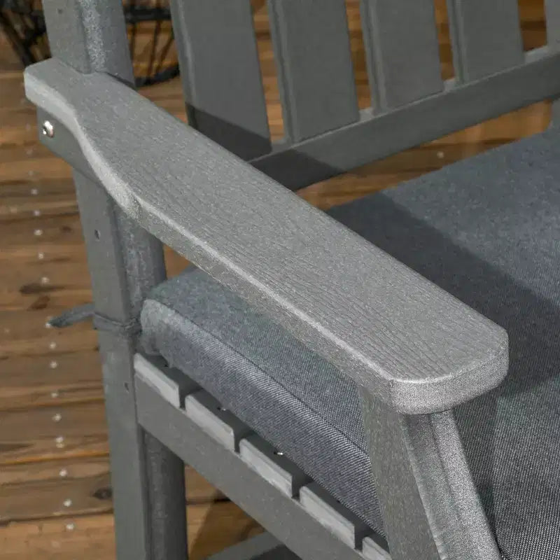 Set da pranzo da esterno Outsunny, tavolo da patio e sedie set da 6, mobili da conversazione con braccioli, panca divanetto, foro per ombrellone, cuscini