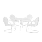 Set da pranzo da esterno Crosley Tulip da 5 pezzi