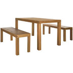 Set di Tre Pezzi Dario con Due Panche - Interno/Esterno - PAT7029 - Safavieh