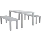 Set di Tre Pezzi Dario con Due Panche - Interno/Esterno - PAT7029 - Safavieh
