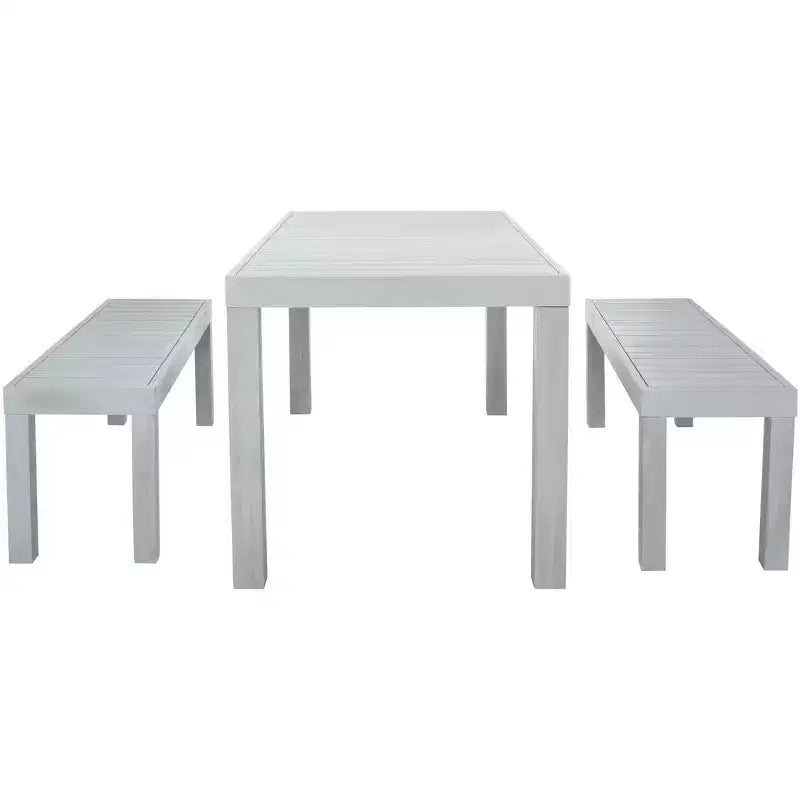Dario 3 Piece Set With Two Benches - Indoor/Outdoor - PAT7029 - Safavieh