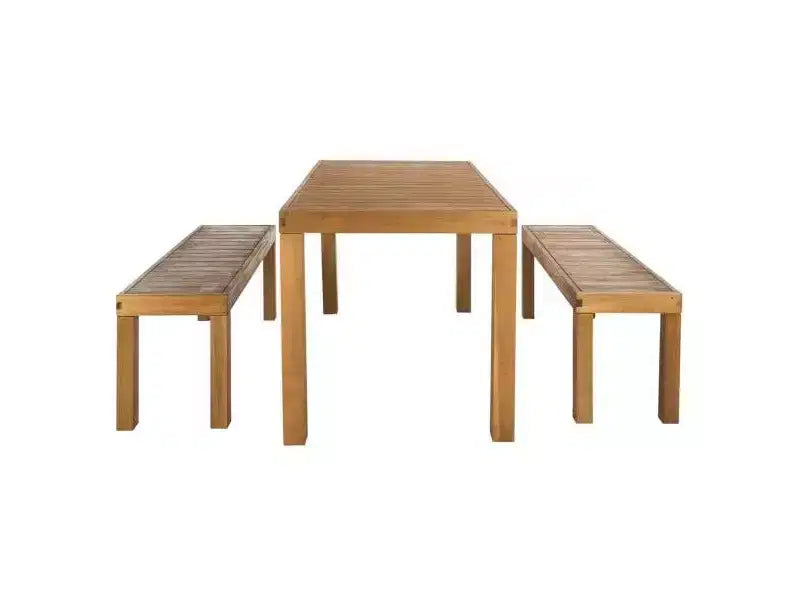 Ensemble 3 pièces Dario avec deux bancs - Intérieur/extérieur - PAT7029 - Safavieh