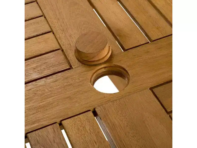 Set Chante Tavolo Rotondo 5 Pezzi - Interno/Esterno - PAT7041 - Naturale/Beige - Safavieh