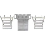Armoire de salle à manger avec balcon Griffen - Intérieur/Extérieur - PAT6756 - Safavieh