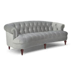 Divano Chesterfield trapuntato in velluto La Rosa 84 Mid-Century Modern