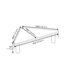 Supporto Moderno per Monitor, Rialzo per Laptop, Organizer da Scrivania, Ripiano Supporto per Computer, Nero