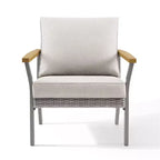 SONGMICS HOME Collection Sencillo - Ensemble de mobilier de patio 3 pièces, 2 chaises longues et 1 table basse, Mobilier d'extérieur, Gris et Beige