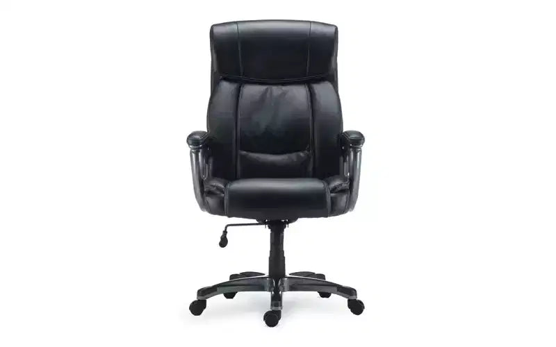 Sedia Egino Big and Tall, supporta fino a 181 kg, sedile/schienale neri, base nera