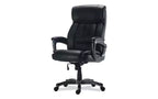 Sedia Egino Big and Tall, supporta fino a 181 kg, sedile/schienale neri, base nera