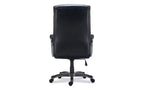 Sedia Egino Big and Tall, supporta fino a 181 kg, sedile/schienale neri, base nera