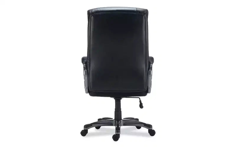Sedia Egino Big and Tall, supporta fino a 181 kg, sedile/schienale neri, base nera