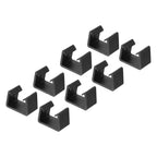 Unique Bargains Sofa Rattan Furniture Clamps Fixed Connection Chair Fasteners Clips Black