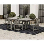Set da pranzo da esterno POLYWOOD Prairie Farmhouse a 7 pezzi