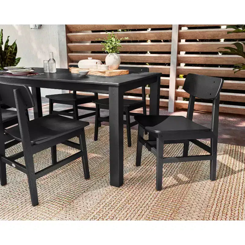 POLYWOOD Set da pranzo da esterno con 7 sedie Urban Modern Studio e tavolo Parsons