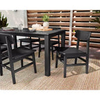 POLYWOOD Set da pranzo da esterno con 7 sedie Urban Modern Studio e tavolo Parsons