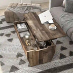 Tavolino da caffè Rere Rustic di Furniture of America, 104 cm, con piano sollevabile