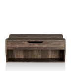 Tavolino da caffè Rere Rustic di Furniture of America, 104 cm, con piano sollevabile