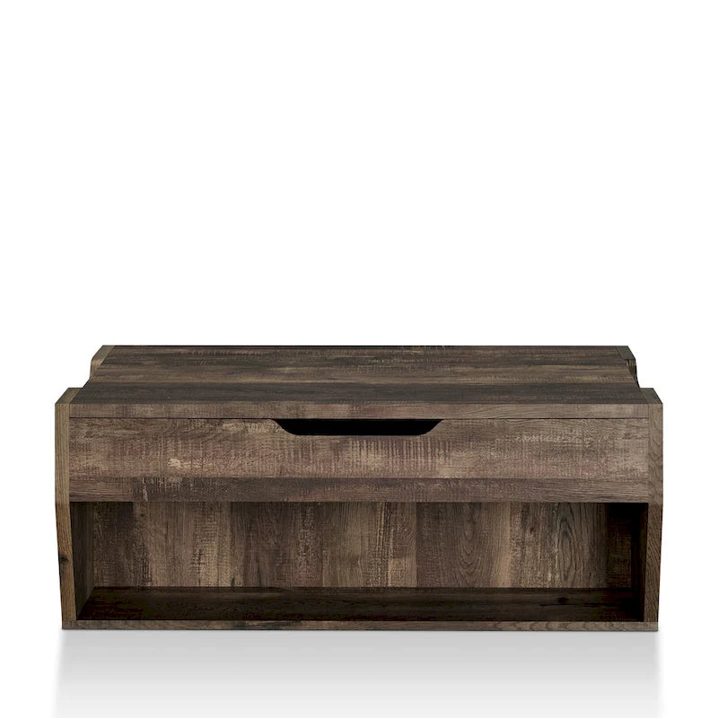 Tavolino da caffè Rere Rustic di Furniture of America, 104 cm, con piano sollevabile