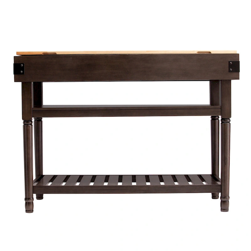 SEI Furniture Woodson Isola Cucina Contenitore Grigia Transizionale