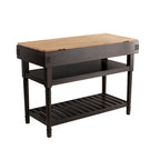 SEI Furniture Woodson Isola Cucina Contenitore Grigia Transizionale