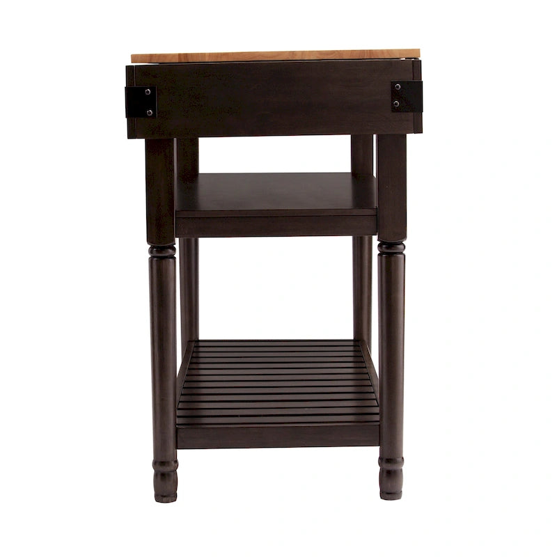 SEI Furniture Woodson Isola Cucina Contenitore Grigia Transizionale