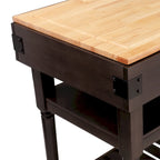 SEI Furniture Woodson Isola Cucina Contenitore Grigia Transizionale