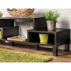 Mobile TV Moderno Rami a 3 Ripiani con Finitura Espresso di Furniture of America, Elegante Console Multimediale per l'Intrattenimento del Soggiorno