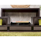 Mobile TV Moderno Rami a 3 Ripiani con Finitura Espresso di Furniture of America, Elegante Console Multimediale per l'Intrattenimento del Soggiorno