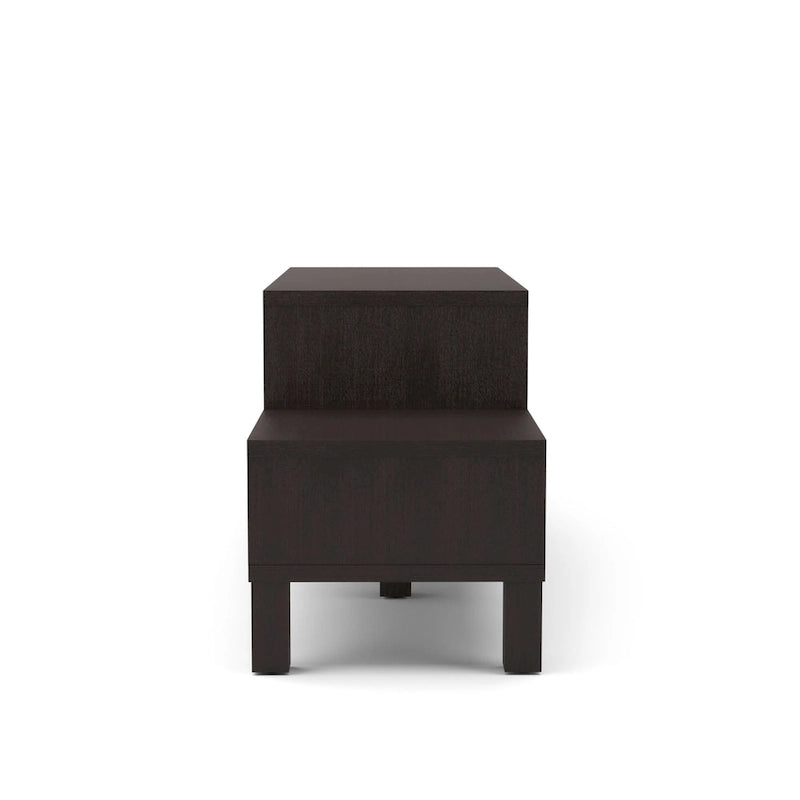 Mobile TV Moderno Rami a 3 Ripiani con Finitura Espresso di Furniture of America, Elegante Console Multimediale per l'Intrattenimento del Soggiorno