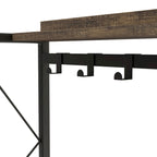 Étagère de boulanger DH BASIC industrielle en chêne recyclé de 170 cm avec 6 emplacements pour bouteilles de vin par Denhour