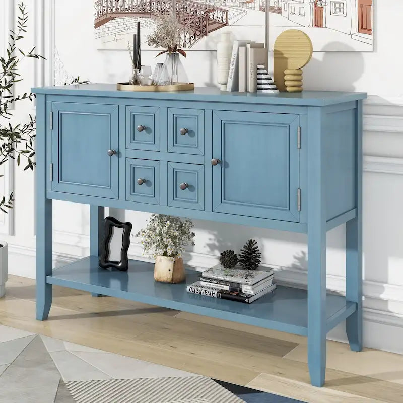 Consolle da ingresso vintage con cassetti e ante serie Cambridge - 15,00 x 46,00 x 34,00