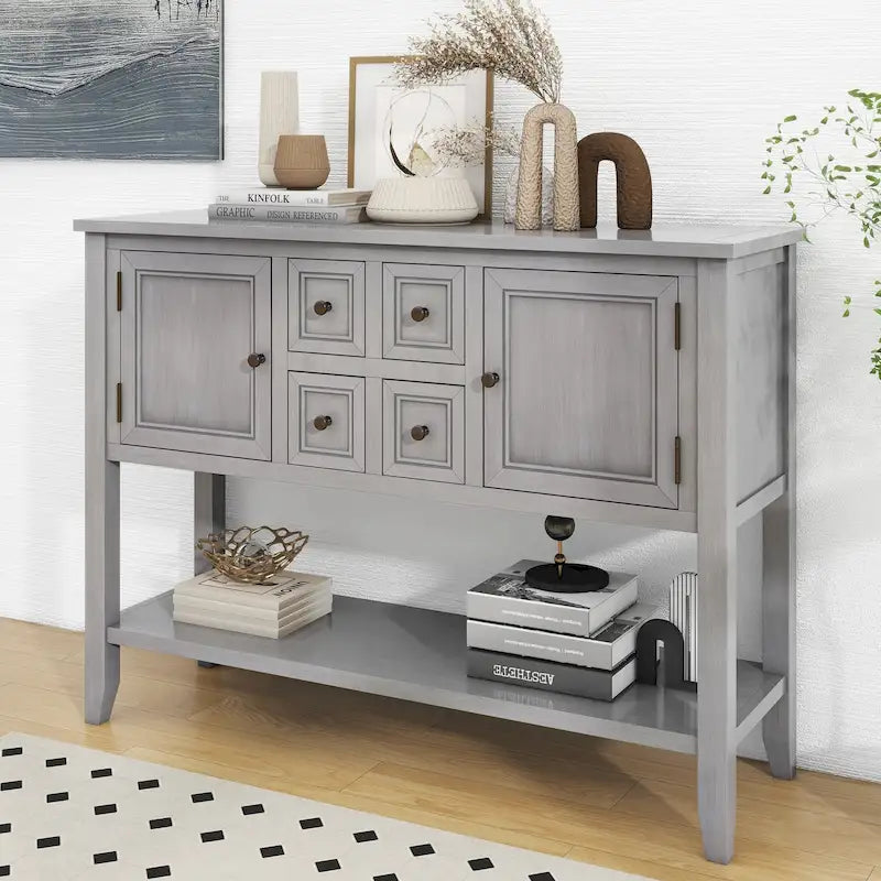 Consolle da ingresso vintage con cassetti e ante serie Cambridge - 15,00 x 46,00 x 34,00