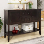 Console Vintage Série Cambridge avec Tiroirs et Placards - 15.00 x 46.00 x 34.00