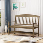 Panca Lennon in Legno di Acacia con Mensola di Christopher Knight Home