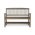 Panca Lennon in Legno di Acacia con Mensola di Christopher Knight Home