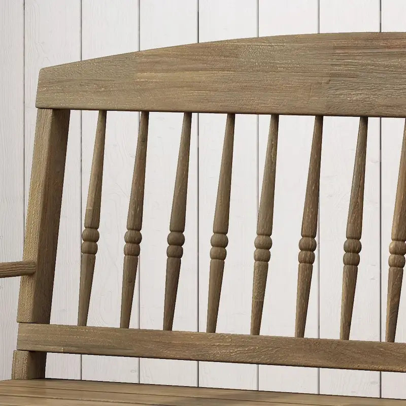 Panca Lennon in Legno di Acacia con Mensola di Christopher Knight Home