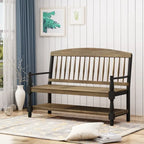 Panca Lennon in Legno di Acacia con Mensola di Christopher Knight Home