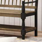 Panca Lennon in Legno di Acacia con Mensola di Christopher Knight Home