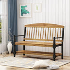 Panca Lennon in Legno di Acacia con Mensola di Christopher Knight Home