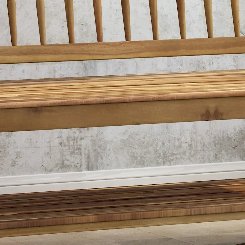Panca Lennon in Legno di Acacia con Mensola di Christopher Knight Home