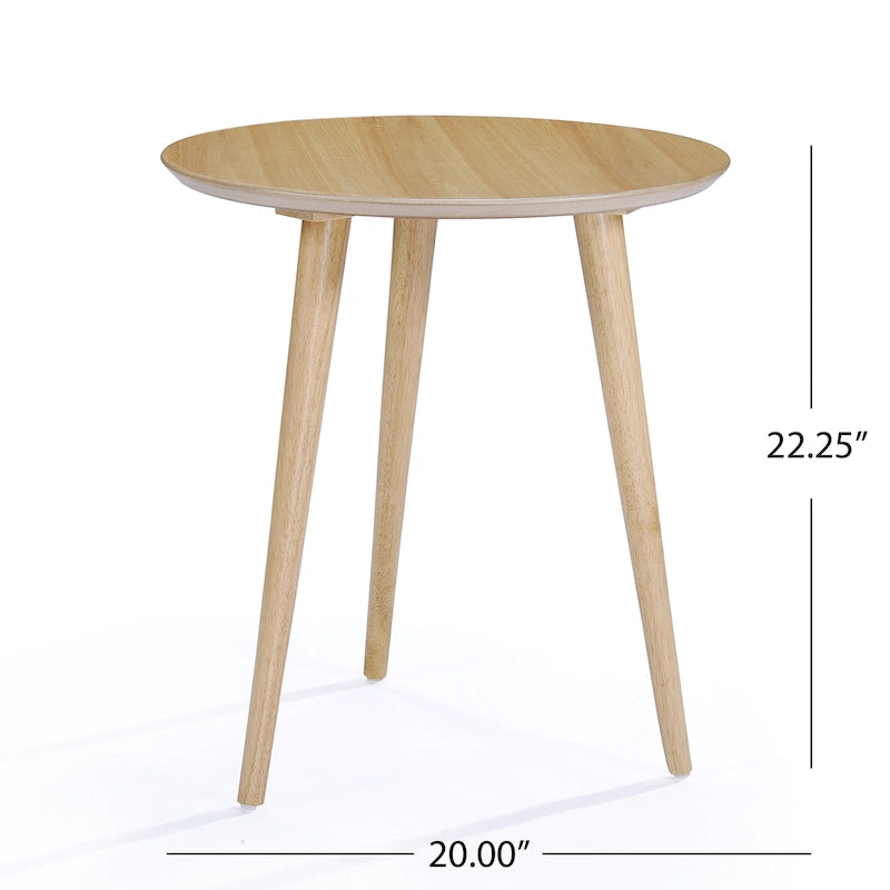 Tavolino Evie Wood con rivestimento in finto legno di Christopher Knight Home - 20L x 20W x 22H