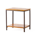 Tavolino laterale in metallo rustico Ronan Wood di Christopher Knight Home