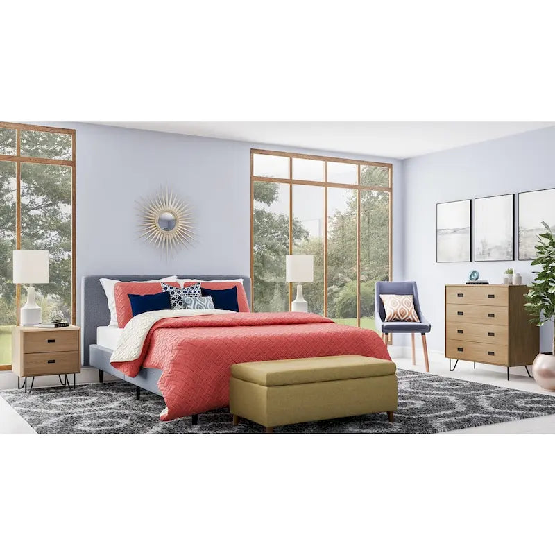 Christopher Knight Home Carson Carrington Umea Panca Contenitore Ottomana Mid-century