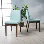 Chaises de salle à manger en tissu Dimitri Mid-Century (Lot de 2) par Christopher Knight Home