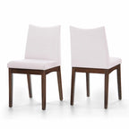 Chaises de salle à manger en tissu Dimitri Mid-Century (Lot de 2) par Christopher Knight Home