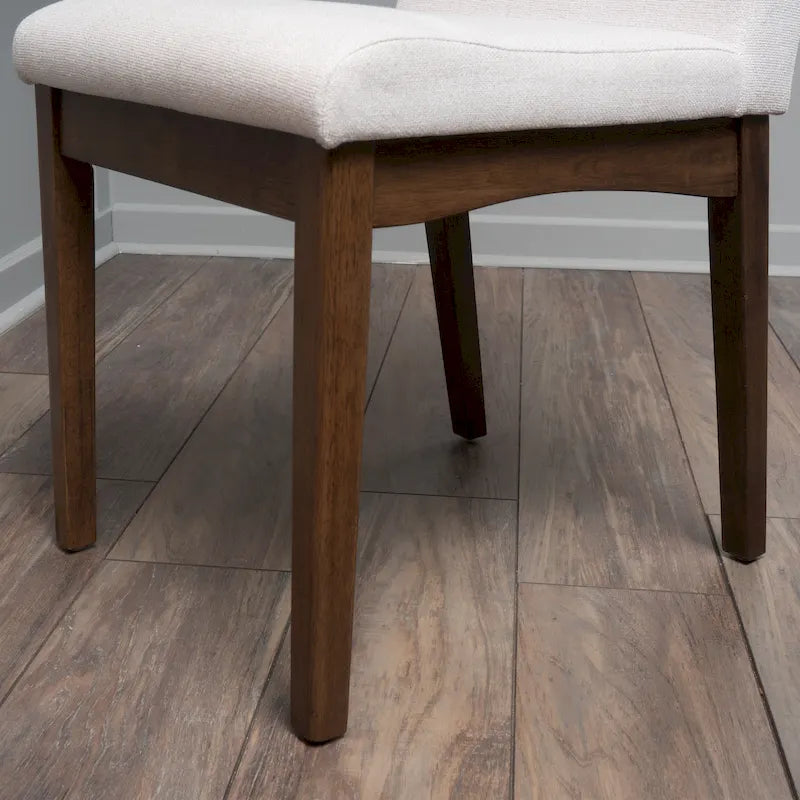 Chaises de salle à manger en tissu Dimitri Mid-Century (Lot de 2) par Christopher Knight Home