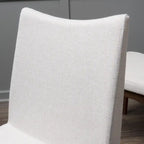 Chaises de salle à manger en tissu Dimitri Mid-Century (Lot de 2) par Christopher Knight Home