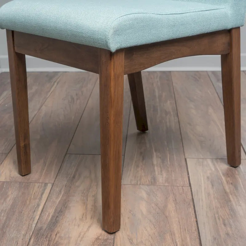 Chaises de salle à manger en tissu Dimitri Mid-Century (Lot de 2) par Christopher Knight Home