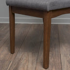 Chaises de salle à manger en tissu Dimitri Mid-Century (Lot de 2) par Christopher Knight Home