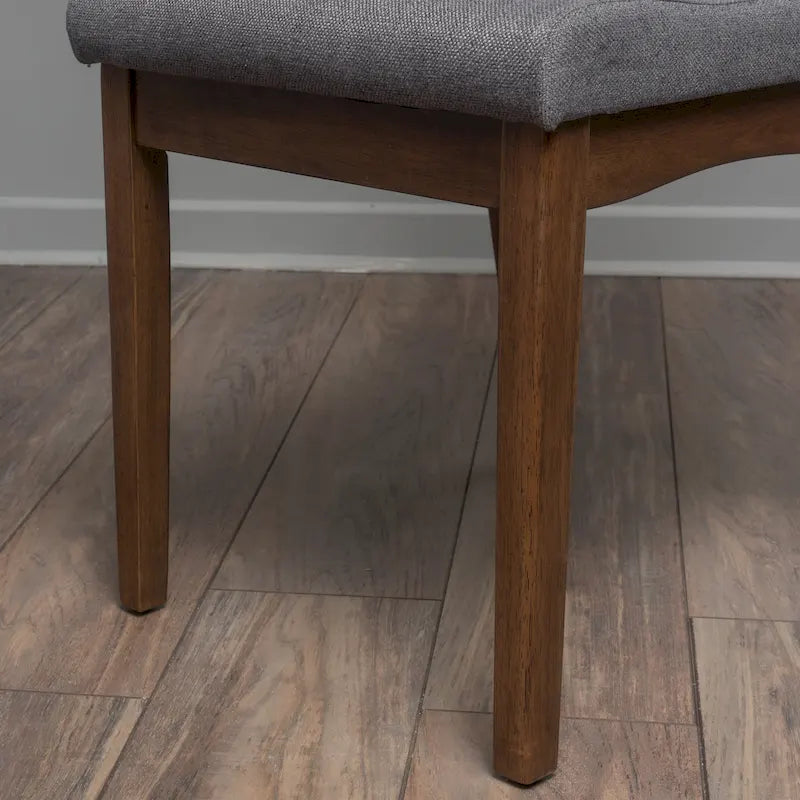 Chaises de salle à manger en tissu Dimitri Mid-Century (Lot de 2) par Christopher Knight Home